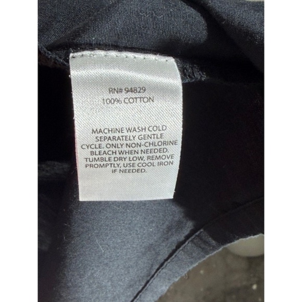 Derek Heart Black Cotton Sleeveless Tiered Babydoll Button Down Top‎ Small - Picture 5 of 7